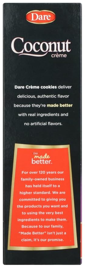 Dare Creme Cookies 10.2 ounce (pack of 2) (Coconut)