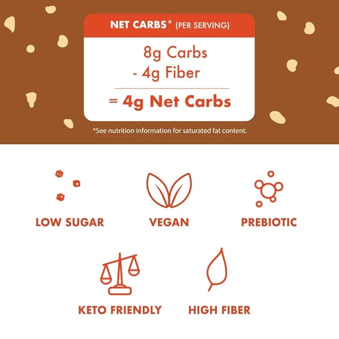 Rip Van Chocolate Hazelnut Wafer Cookies, Keto, Non-GMO, Healthy Snacks, Low Carb & Low Sugar (2g)