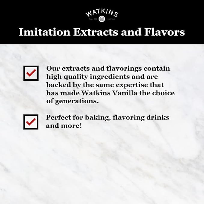 Watkins Raspberry Extract with Other Natural Flavors, 2 oz. Bottles, Pack of 6 (Packaging May Vary)