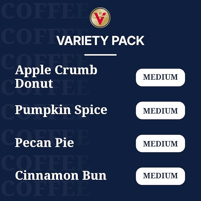Victor Allen's Coffee Autumn Favorites Coffee Variety Pack SSC (Apple Crumb Donut, Pumpkin Spice
