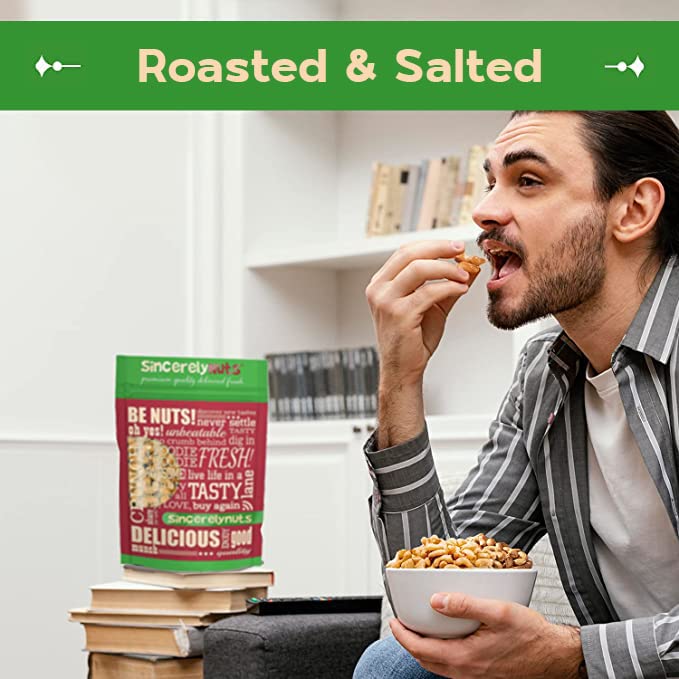 Sincerely Nuts ??Whole Cashews Roasted and Salted | Three Lb. Bag | Deluxe Kosher Snack Food |