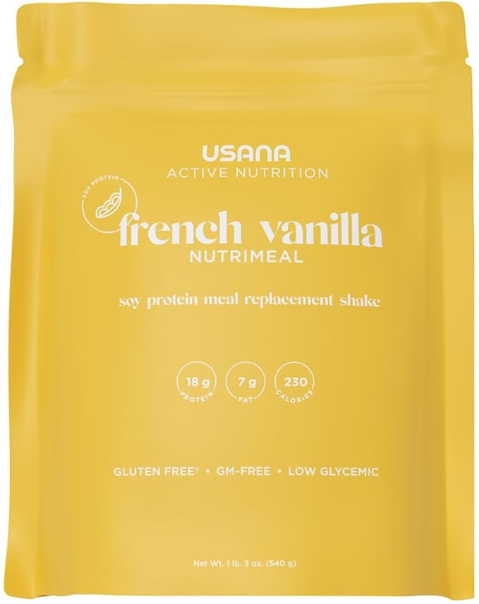 USANA Nutrimeal Meal Replacement Shake - French Vanilla - NON-GMO - Gluten Free - Low Glycemic