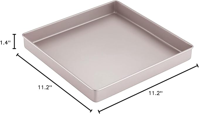 CHEFMADE 11-Inch Baking Sheet Pan, Non-Stick Square Jelly Roll Bakeware for Oven Roasting Meat