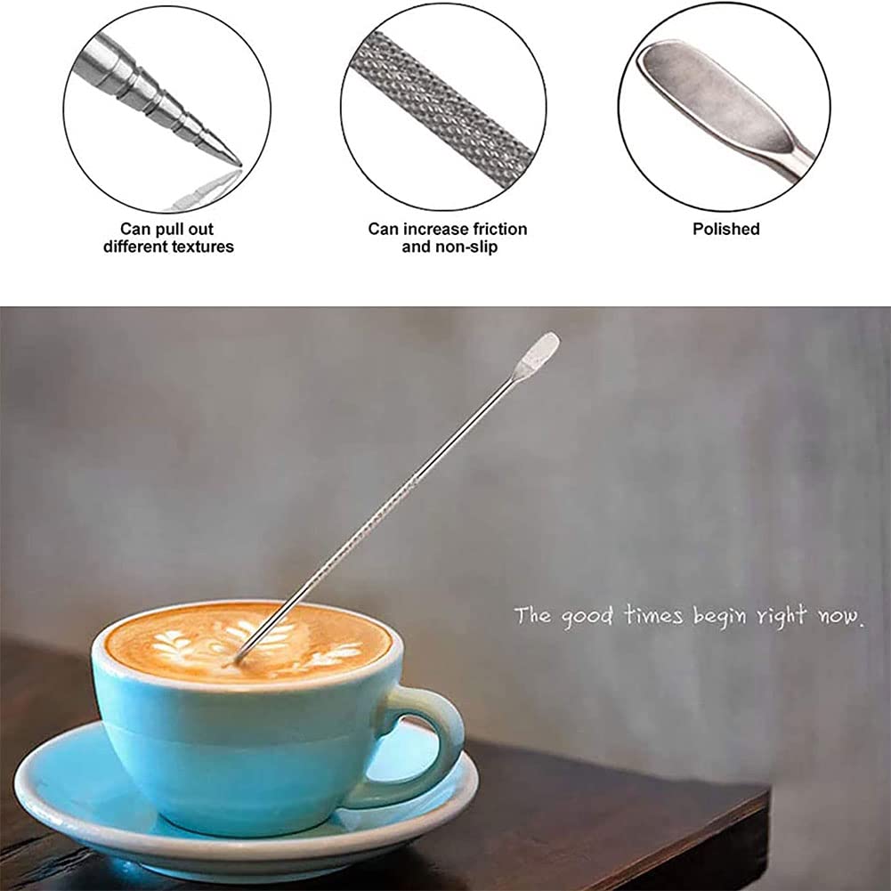 20 oz Milk Frothing Pitcher, 304 stainless steel 600ml milk can coffee frothing cup with art deco