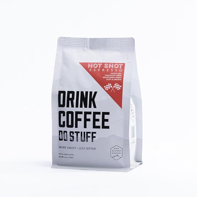 DRINK COFFEE DO STUFF, Blend, 2 Pound Bag, Whole Bean, Espresso Roast, Sweet, Chocolate, Caffeine