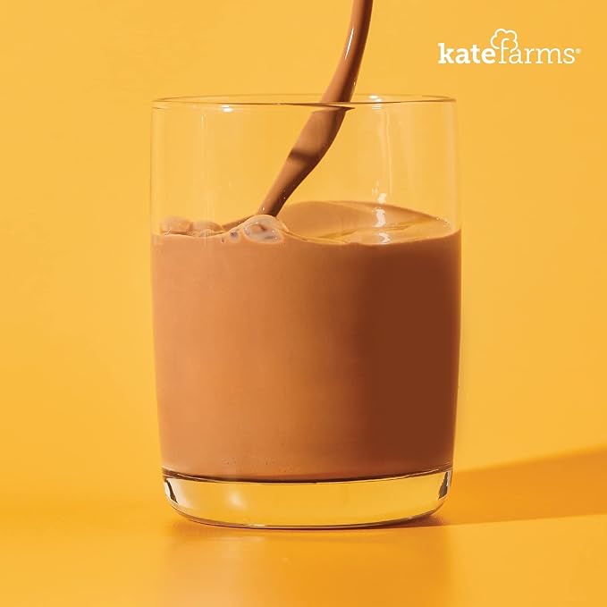 KATE FARMS Organic Nutrition Shake, Chocolate, 16g protein, 27 Vitamins and Minerals, Protein Meal