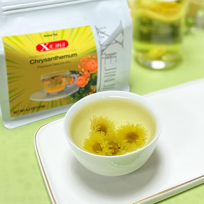 Chrysanthemum Tea - 100% Pure Premium Natural Dried Fetal Chrysanthemum(4.2oz/120g), Caffeine-Free