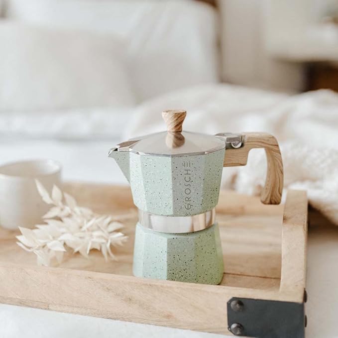 GROSCHE Milano Moka pot, Stovetop Espresso maker, Greca Coffee Maker, Stovetop coffee maker and