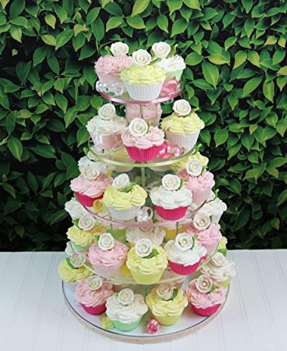 Global Sugar Art Premium Wedding Rose Edible Sugar Cake & Cupcake Flowers, Unwired White, 12 Count