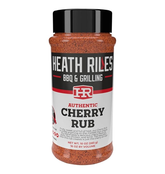 Heath Riles BBQ Rub - Cherry Seasoning, Champion Pitmaster Recipe, Legendary Rubs For Smoking &