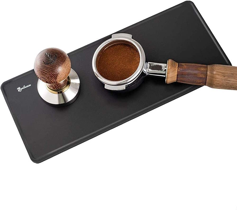 Yolococa Tamper Mat Espresso Tamping Mat Food Grade Non-Slip Coffee Pad Tamp Station Espresso
