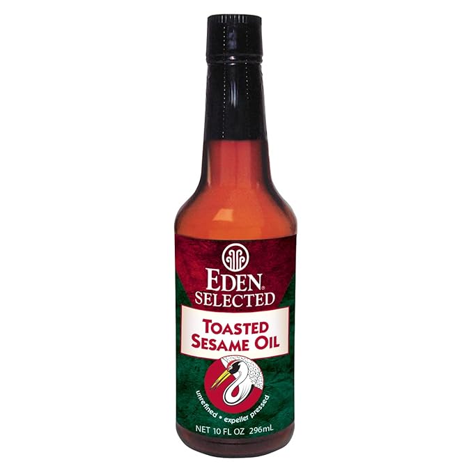 Eden Toasted Sesame Oil, Unrefined, Expeller Pressed, Product of Japan, Non-GMO, 10 fl oz