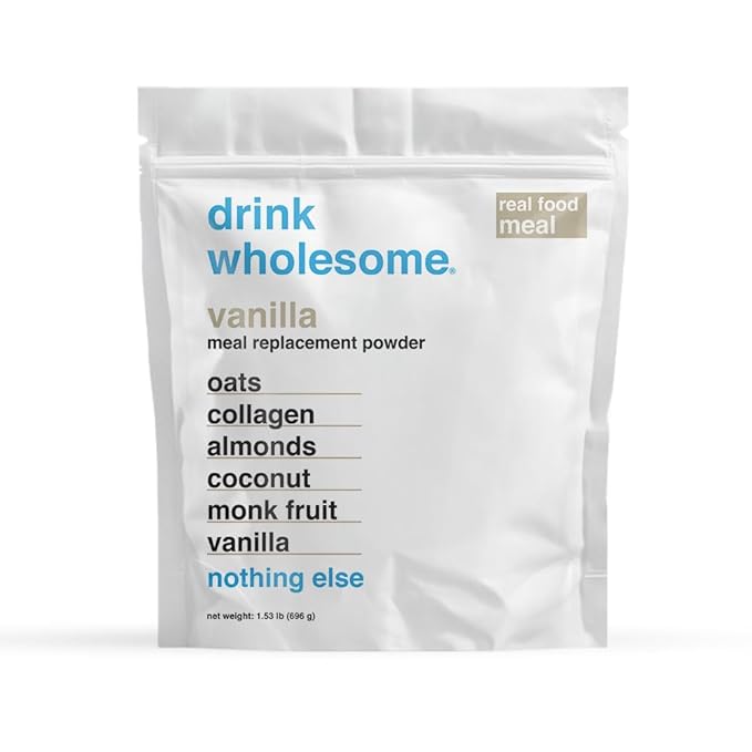 Drink Wholesome Vanilla Meal Replacement Powder | for Sensitive Stomachs | Gut Friendly | Additive