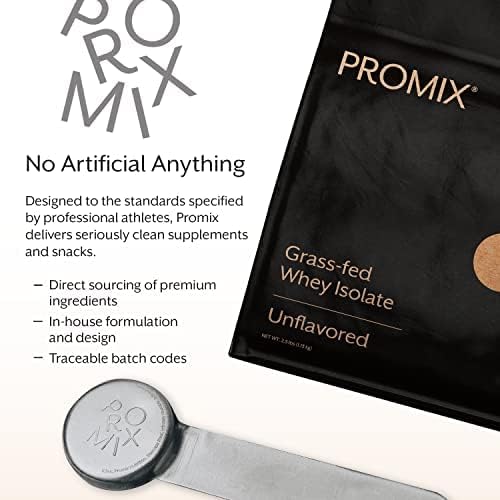 ProMix Nutrition Whey Protein Isolate Powder, Unflavored - Grass-Fed & 100% All Natural - 짯Post