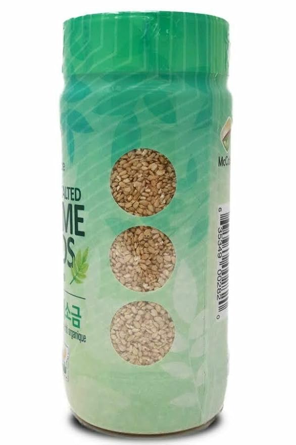 McCabe Organic Salted Sesame, 8oz (2 Packs), USDA Organic Certified, CCOF Certified Organic