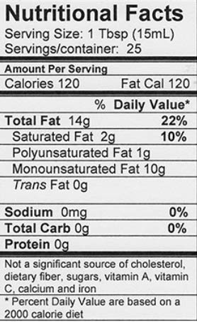 Saratoga Olive Oil Company Cilantro and Roasted Onion Olive Oil 375ml (12.7oz)