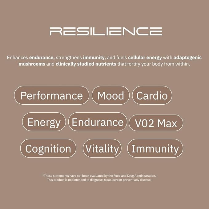 ARC Resilience Mushroom Powder Supplement with Lion?™s Mane, Cordyceps, Reishi, Shilajit