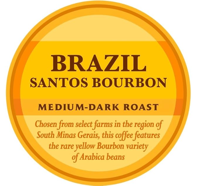 Community Coffee Private Reserve Brazil Santos Bourbon Whole Bean Coffee, Medium-Dark Roast, 32