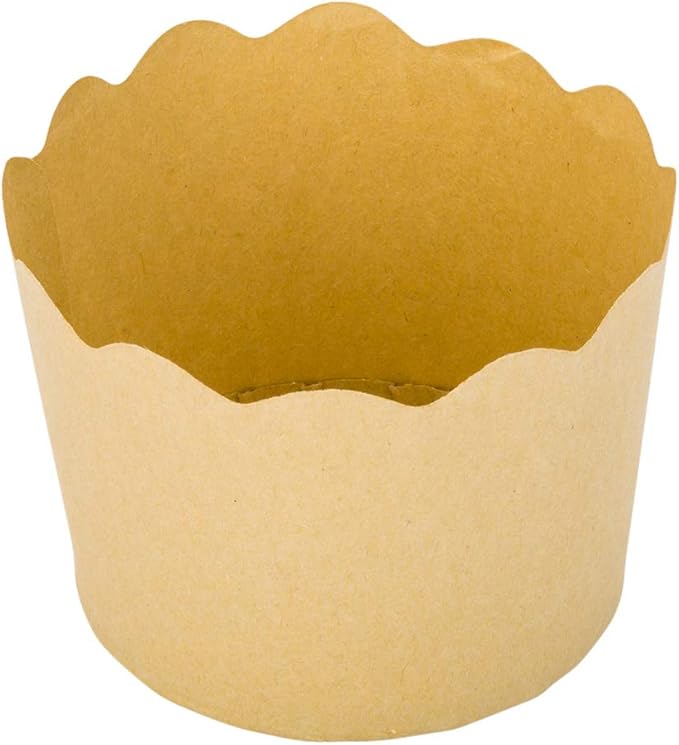 Restaurantware Panificio Premium 6 oz Kraft Paper Classic Baking Cup: Paper Baking Cups Perfect for