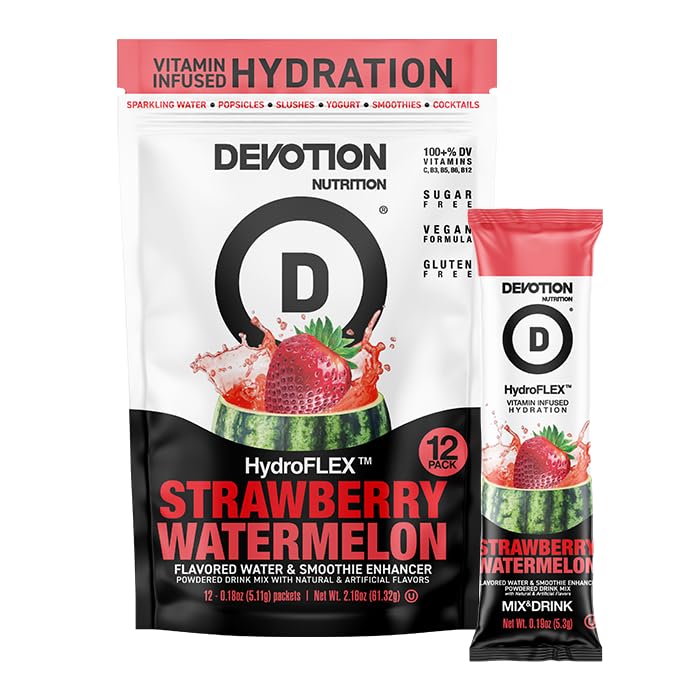 Devotion Nutrition HydroFLEX Water Flavoring Packets ??Sugar-Free Hydration with Vitamins &