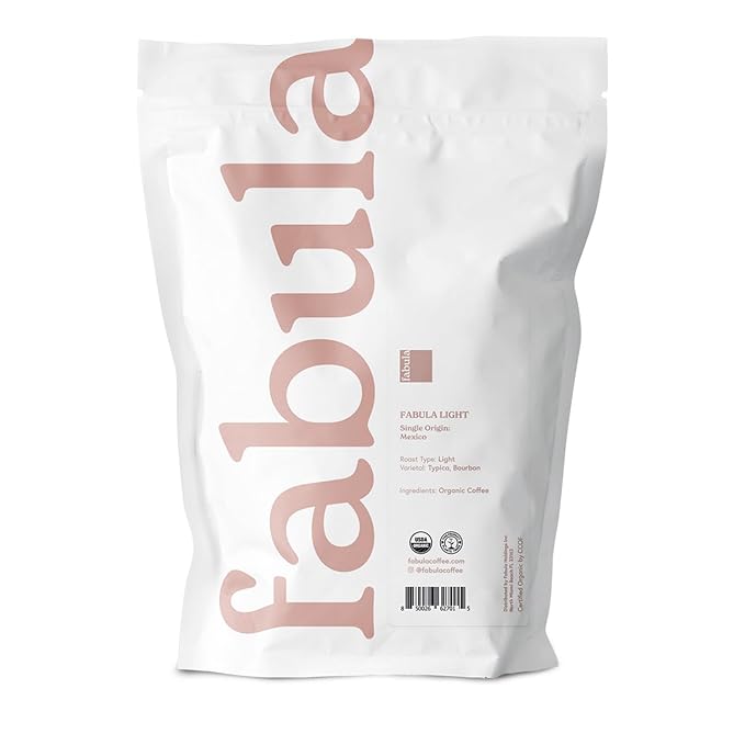 Fabula Coffee Light Roast Freshly Ground - Organic - Low Acid - Single Origin - Non-GMO - Mold Free