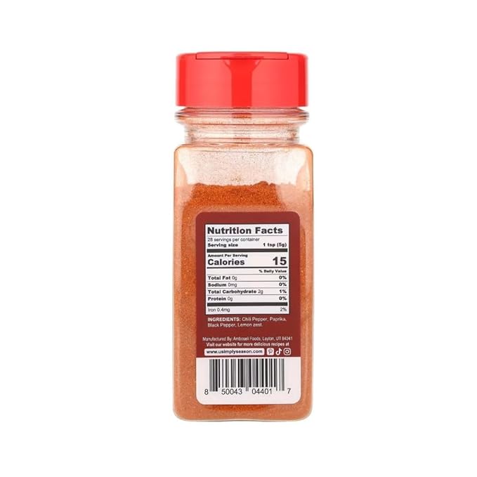 USimplySeason Piri Piri Seasoning, 4.8 oz - African Heat Elevator for Poultry, Seafood & Dishes