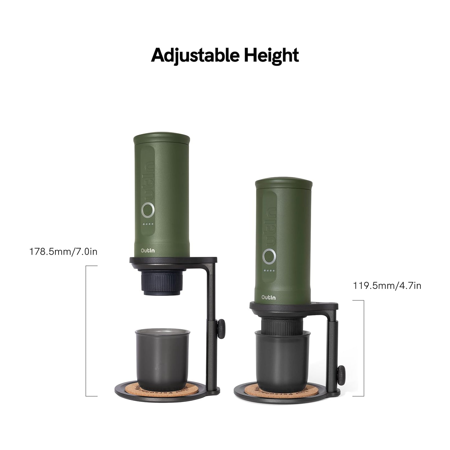 OutIn Detachable Universal Coffee Stand with Cork Pad