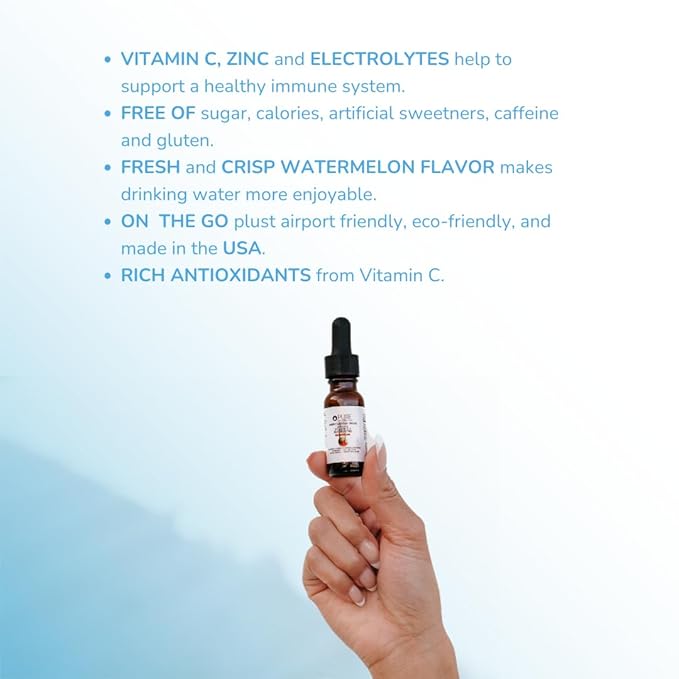 Pure Inventions - Watermelon Water Infusion Drops - Antioxidants, Vitamin C & Electrolytes - Health