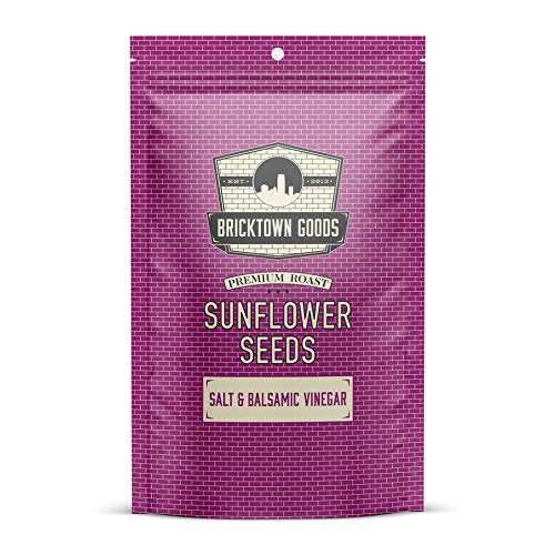 Bricktown Goods Salt and Balsamic Vinegar Flavored Sunflower Seeds - 1 Pack - Boldly Seasoned and