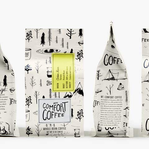 Mt. Comfort Coffee Costa Rica French Roast, 12 Ounce - Notes of Citrus, Tropical Fruit, & Brown