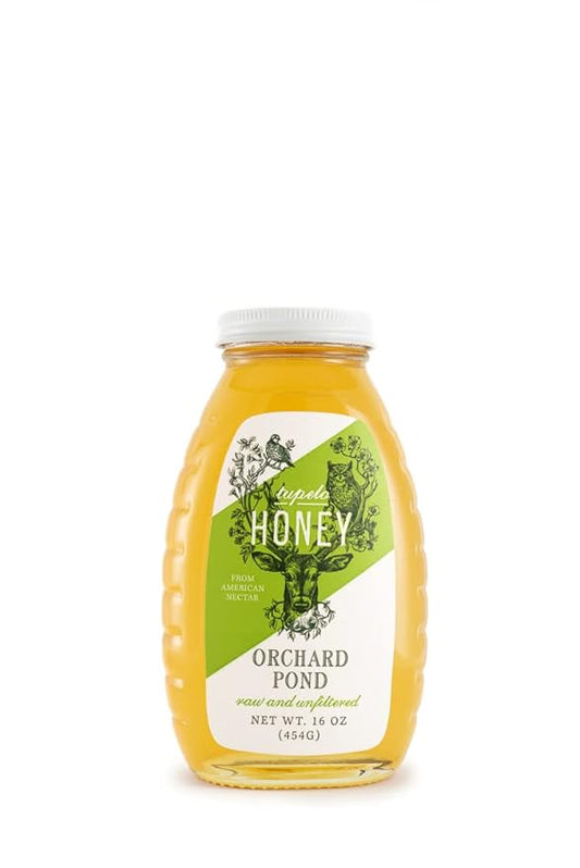 Orchard Pond Tupelo Honey - Rare Harvest from White Ogeechee Tupelo Trees, Handcrafted in North