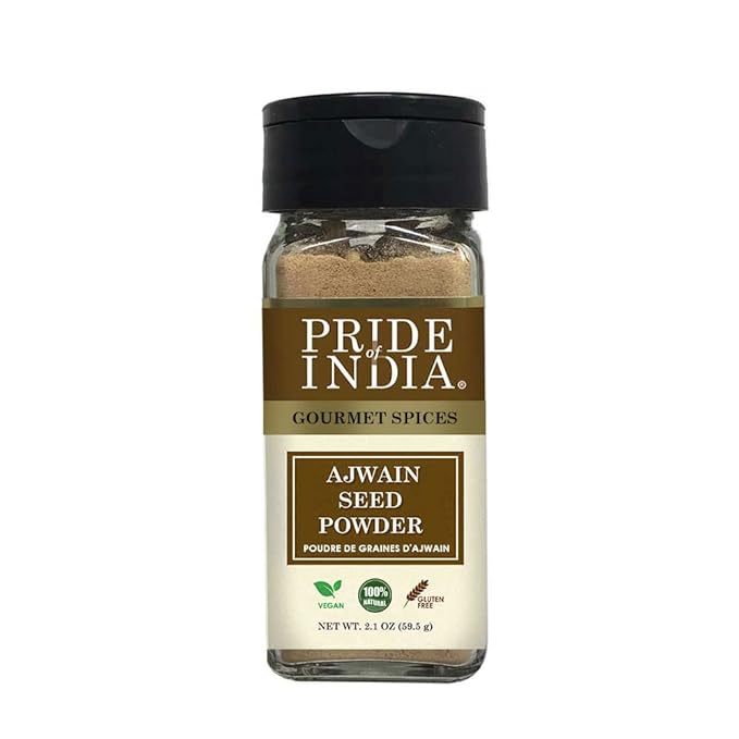 Pride of India – Ajwain Seed Powder – Gourmet Indian Spice – Made from Fresh Carom Seeds – Rich in