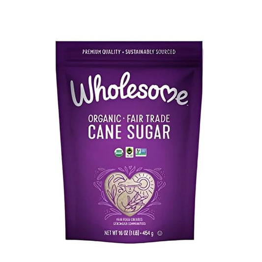 Wholesome Sweeteners 16-Ounce Organic Cane Sugar, Fair Trade, Non GMO, Gluten Free, Pure & Vegan