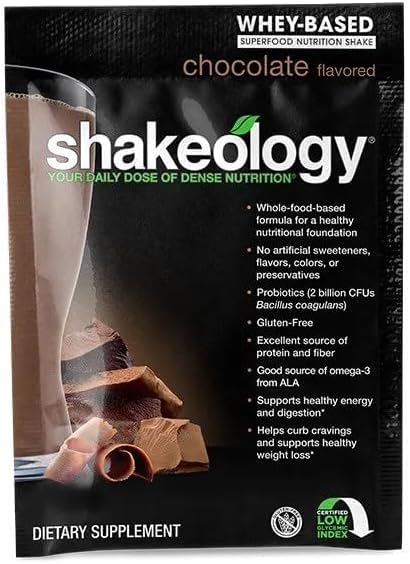 BODi Shakeology Whey-Based Protein Powder - Gluten-Free Superfood Shake with Vitamins & Minerals