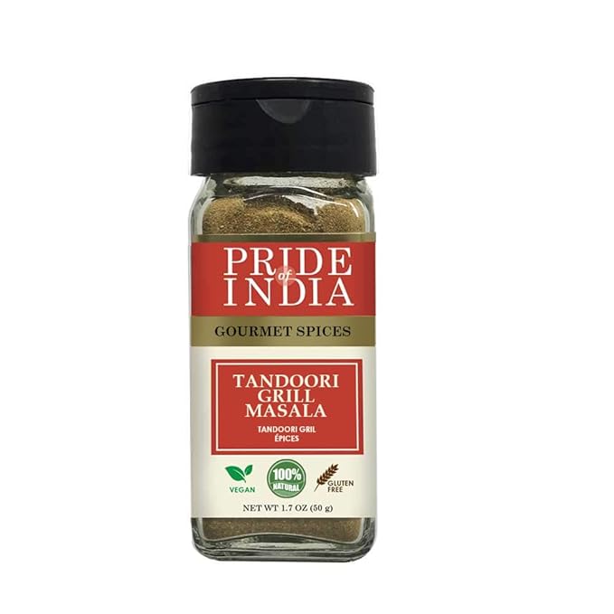 Pride of India – Tandoori Grill Masala – Blend of Exotic & Gourmet Spices – Ideal for Vegetable