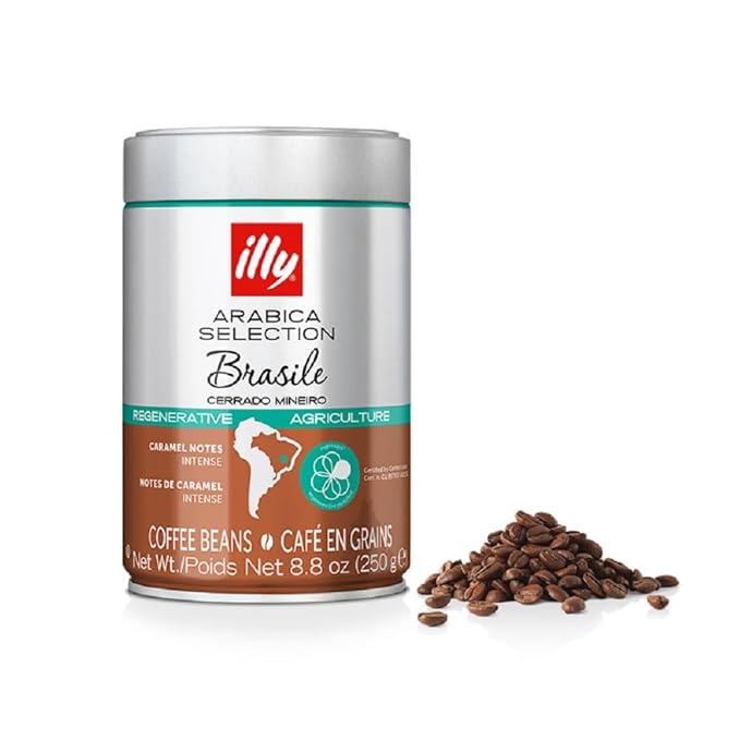 illy Arabica Selections Brasile - Cerrado Mineiro Whole Bean Coffee, Regenerative Agriculture