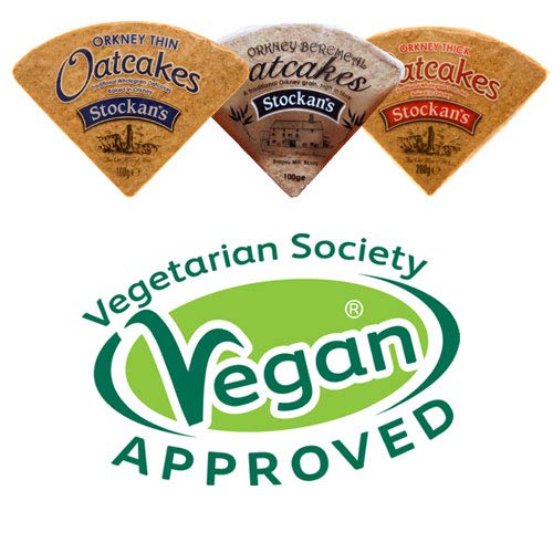 Stockan's Orkney Wholegrain Thin Oatcakes Gifting Tin - Traditional Scottish Savoury Biscuits