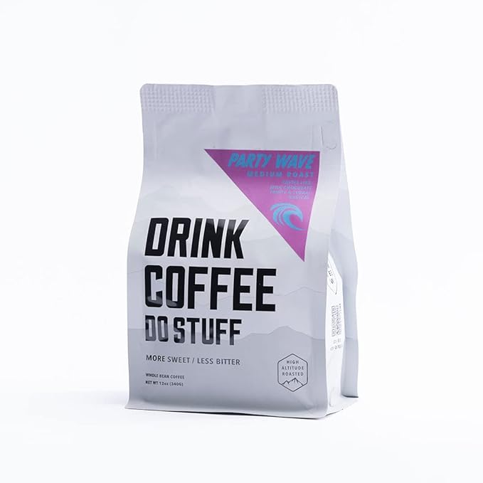 DRINK COFFEE DO STUFF, Blend, 2 Pound Bag, Whole Bean, Medium Roast, Sweet, Chocolate, Caffeine