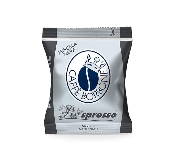 Caffe Borbone Nespresso Compatible Coffee Pods, Black Blend, Medium Roast, Arabica and Robusta