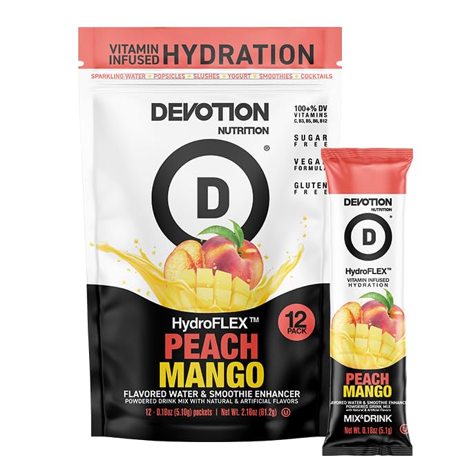 Devotion Nutrition HydroFLEX Water Flavoring Packets ??Sugar-Free Hydration with Vitamins &