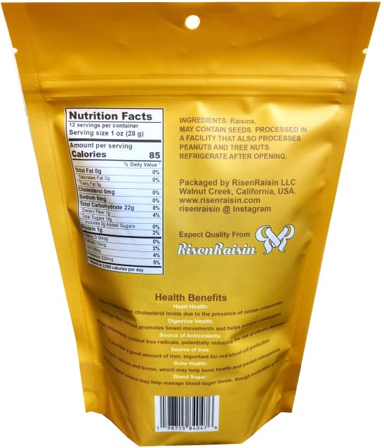 Cooking Raisins (Keshmesh Poloee) | 12 oz (340 g) | No Sugar Added | All Natural & Unsulfured |