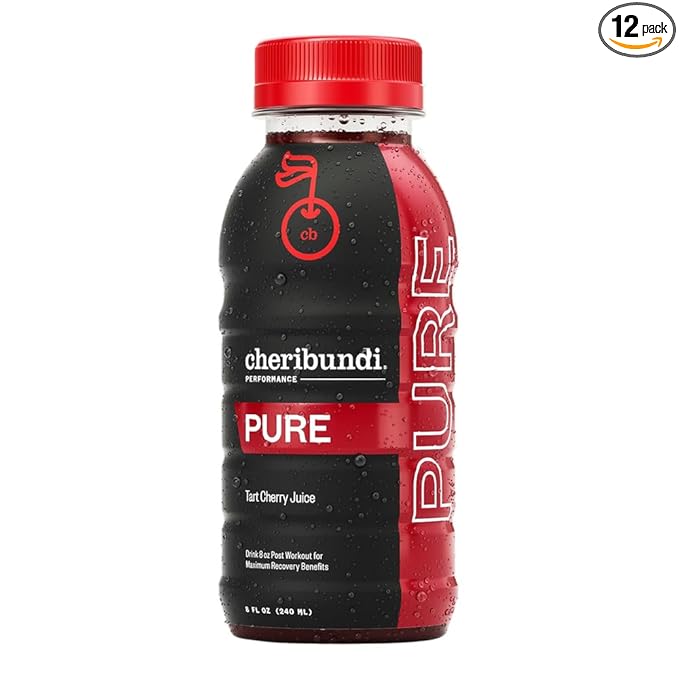 Cheribundi 100% Tart Cherry Juice Pure | Unsweetened Tart Cherry Juice | Athletes Recovery Drink |