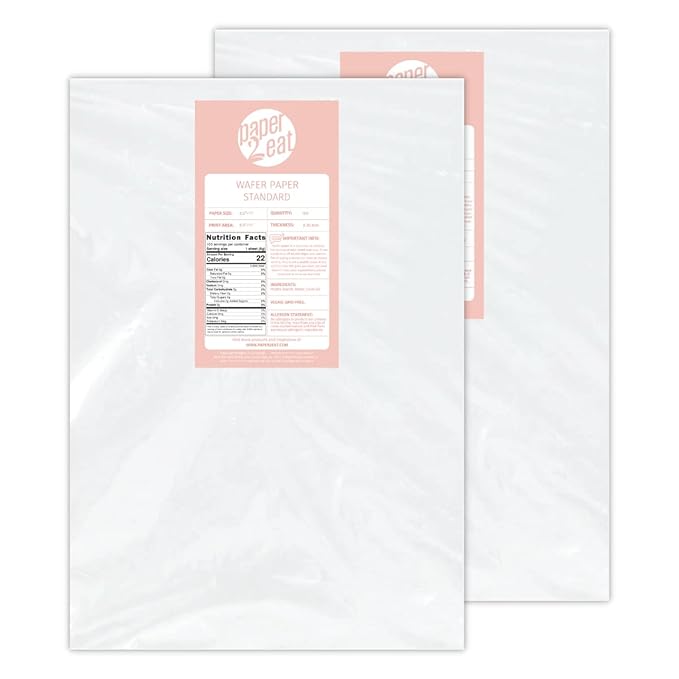 Printable Edible Wafer Paper Sheets from paper2eat (Standard (0.30 mm - 200 sheets))