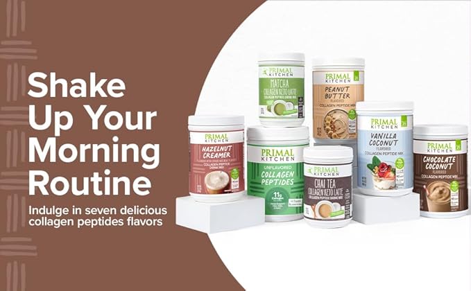 Primal Kitchen Vanilla Collagen Fuel® Drink Mix, Vanilla Coconut Collagen Peptides, No Dairy or