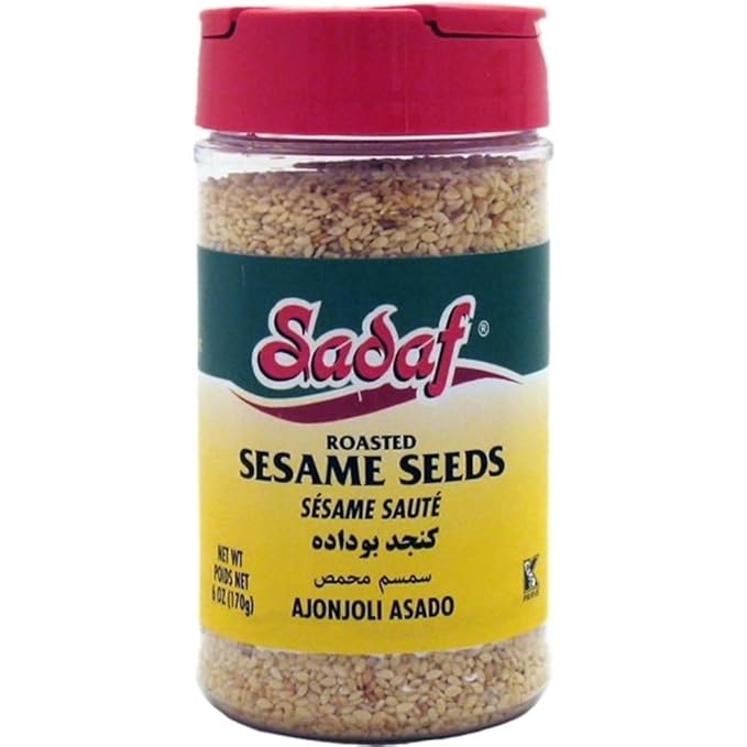 Sadaf Roasted Sesame Seeds - Sesame Seeds for Cooking and Food Flavoring - Spices & Seasonings