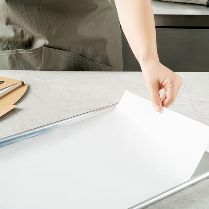 Restaurantware Pastry Tek 12 x 16 Inch Parchment Paper Sheets 1000 Greaseproof Baking Sheets For