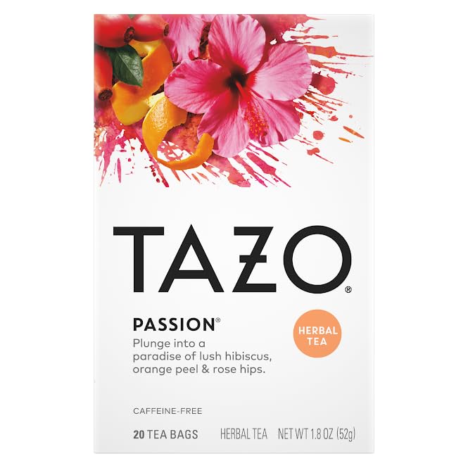 TAZO Tea Bags, Regenerative Organic: Refresh Mint Herbal, Zen Green, Green Ginger, Chai Black
