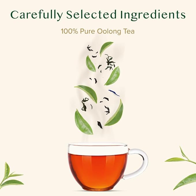 VAHDAM, High Mountain Oolong Tea Bags (100 Count) Non GMO, Gluten Free | High Grown Oolong Tea