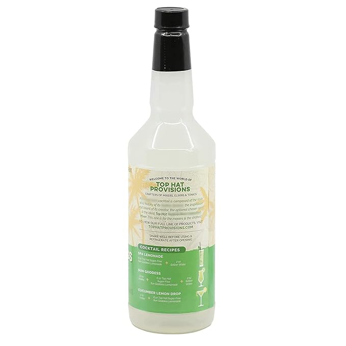 Top Hat Keto Sugar Free Cucumber Lemonade Mix - Naturally Sweetened with Monk Fruit - Craft Mixer