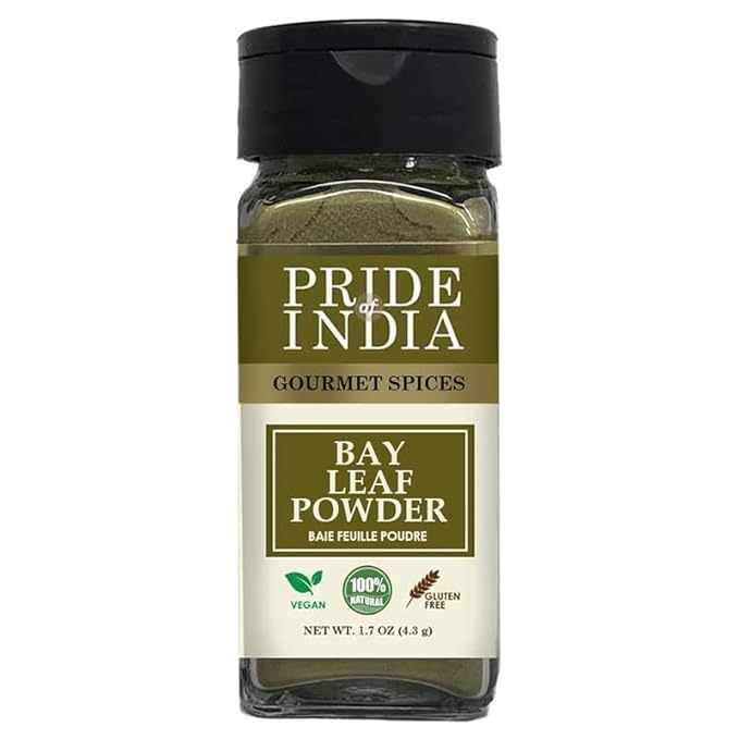 Pride of India – Bay Leaf Powder – Fresh & Authentic Bay Leaf Ground – Gourmet Spice – Good for